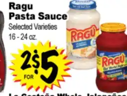 Superior Grocers Ragu Pasta Sauce offer