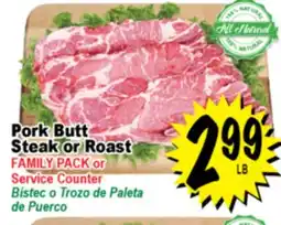Superior Grocers Pork Butt Steak or Roast offer