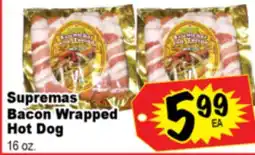 Superior Grocers Supremas Bacon Wrapped Hot Dog offer