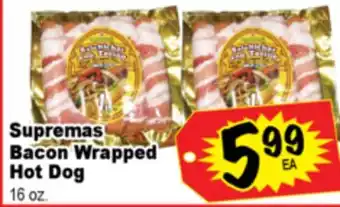 Superior Grocers Supremas Bacon Wrapped Hot Dog offer