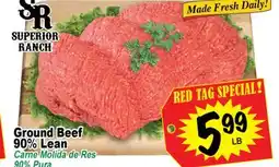 Superior Grocers Ground Beef 90% Lean offer