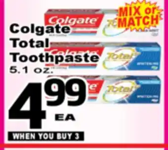 Superior Grocers Colgate Total Total Toothpaste offer