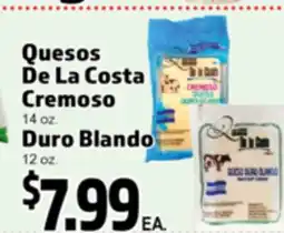 Superior Grocers Quesos De La Costa Cremoso 14 oz. Duro Blando 12 oz offer