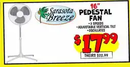 Ollie's Sarasota Breeze 16 PEDESTAL FAN offer