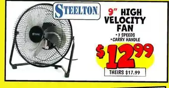 Ollie's STEELTON 9 HIGH VELOCITY FAN offer