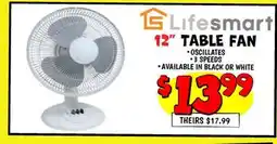 Ollie's Lifesmart 12 TABLE FAN offer