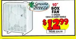 Ollie's Sarasota Breeze 10 BOX FAN offer