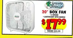 Ollie's Sarasota Breeze 20 BOX FAN offer