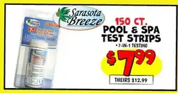 Ollie's Sarasota Breeze 150 ст. POOL & SPA TEST STRIPS offer