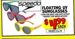 Ollie's speedo FLOATING UV SUNGLASSES offer