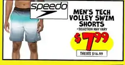 Ollie's Speedo MEN'S TECH VOLLEY SWIM SHORTS offer