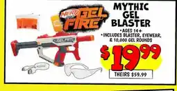Ollie's NERF MYTHIC GEL BLASTER offer