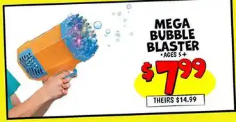 Ollie's MEGA BUBBLE BLASTER offer