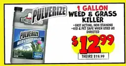 Ollie's 1 GALLON WEED & GRASS KILLER offer