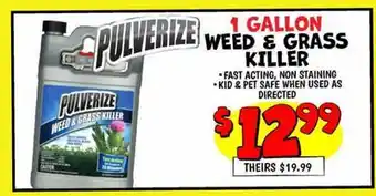 Ollie's 1 GALLON WEED & GRASS KILLER offer