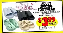 Ollie's ADULT SPRING FOOTWEAR offer