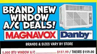 Ollie's 5,000 BTU WINDOW A/C offer