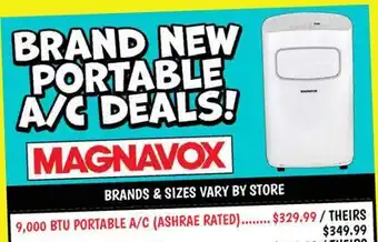 Ollie's MAGNAVOX 9,000 BTU PORTABLE A/C offer