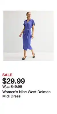 Kohl's Women's Nine West Dolman Midi Dress offer