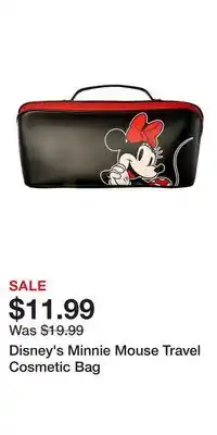 Kohl's Disney's Minnie Mouse Travel Cosmetic Bag offer