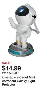 Kohl's iLive Space Cadet Mini Astronaut Galaxy Light Projector offer