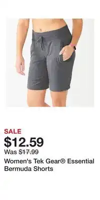 Kohl's Women's Tek Gear Essential Bermuda Shorts offer