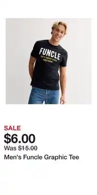 Kohl's Men's Funcle Graphic Tee offer