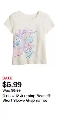 Kohl's Girls 4-12 Jumping Beans Short Sleeve Graphic Tee offer