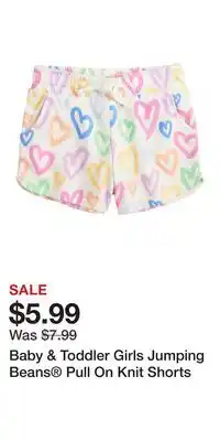 Kohl's Baby & Toddler Girls Jumping Beans Pull On Knit Shorts offer