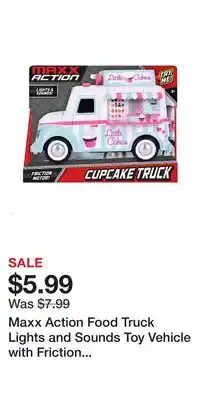 Kohl's Maxx Action Food Truck Lights and Sounds Toy Vehicle with Friction Motor offer