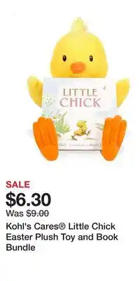 Kohl's Kohl's Cares Little Chick Easter Plush Toy and Book Bundle offer