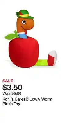 Kohl's Kohl's Cares Lowly Worm Plush Toy offer