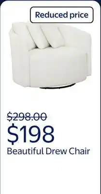 Walmart Beautiful Drew Chair by Drew Barrymore offer