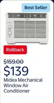 Walmart Midea 5,000 BTU 150 Sq ft Mechanical Window Air Conditioner offer