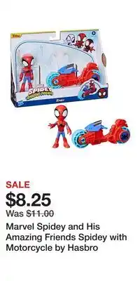Kohl's Marvel Spidey and His Amazing Friends Spidey with Motorcycle by Hasbro offer