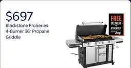 Walmart Blackstone ProSeries 4-Burner 36 Propane Griddle with Stainless Steel Cabinet and Hood offer