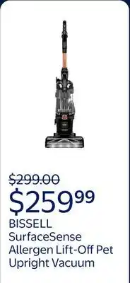 Walmart BISSELL SurfaceSense Allergen Lift-Off Pet Upright Vacuum 3415 offer