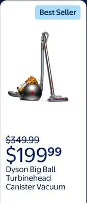 Walmart Dyson Big Ball Turbinehead Canister Vacuum | Yellow/Iron | New offer