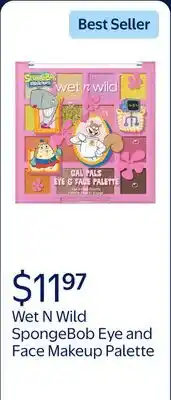 Walmart Wet N Wild SpongeBob Eye and Face Makeup Palette - Gal Pals offer