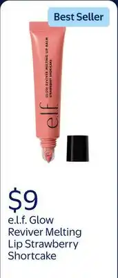 Walmart e.l.f. Glow Reviver Melting Lip Strawberry Shortcake offer