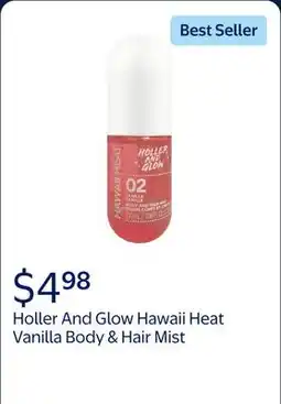 Walmart Holler And Glow Hawaii Heat Vanilla Body & Hair Mist offer