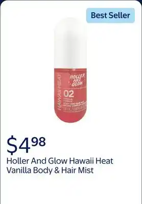 Walmart Holler And Glow Hawaii Heat Vanilla Body & Hair Mist offer