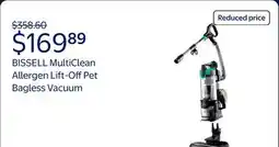 Walmart BISSELL MultiClean Allergen Lift-Off Pet Bagless Vacuum 2852 offer