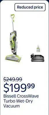 Walmart Bissell CrossWave Turbo Wet-Dry Vacuum 3888A offer