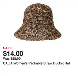 Dick's Sporting Goods CALIA Women's Packable Straw Bucket Hat offer