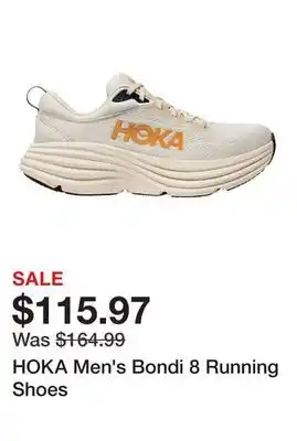 Dick's Sporting Goods HOKA Men's Bondi 8 Running Shoes offer