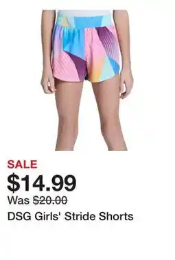 Dick's Sporting Goods DSG Girls' Stride Shorts offer