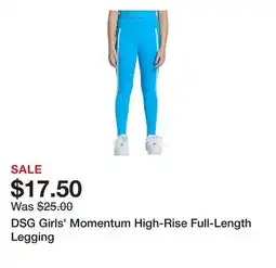 Dick's Sporting Goods DSG Girls' Momentum High-Rise Full-Length Legging offer
