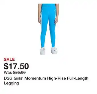 Dick's Sporting Goods DSG Girls' Momentum High-Rise Full-Length Legging offer