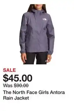 Dick's Sporting Goods The North Face Girls Antora Rain Jacket offer